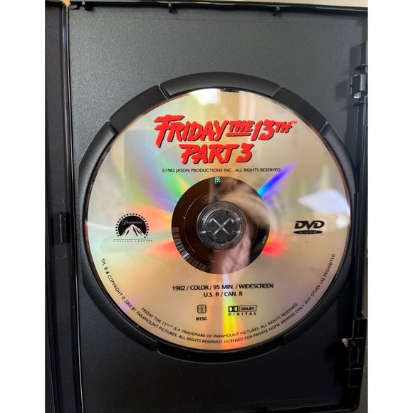 Lot of 3 Friday the 13th DVD's Widescreen Collection Original Part 2 & Part 3 - Picture 5 of 6